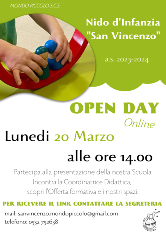 [MP-SVFE] a.s.2023-2024 - Open Day ISTITUTO SAN VINCENZO (Ferrara - FE) - MONDOPICCOLO S.C.S. - FERRARA